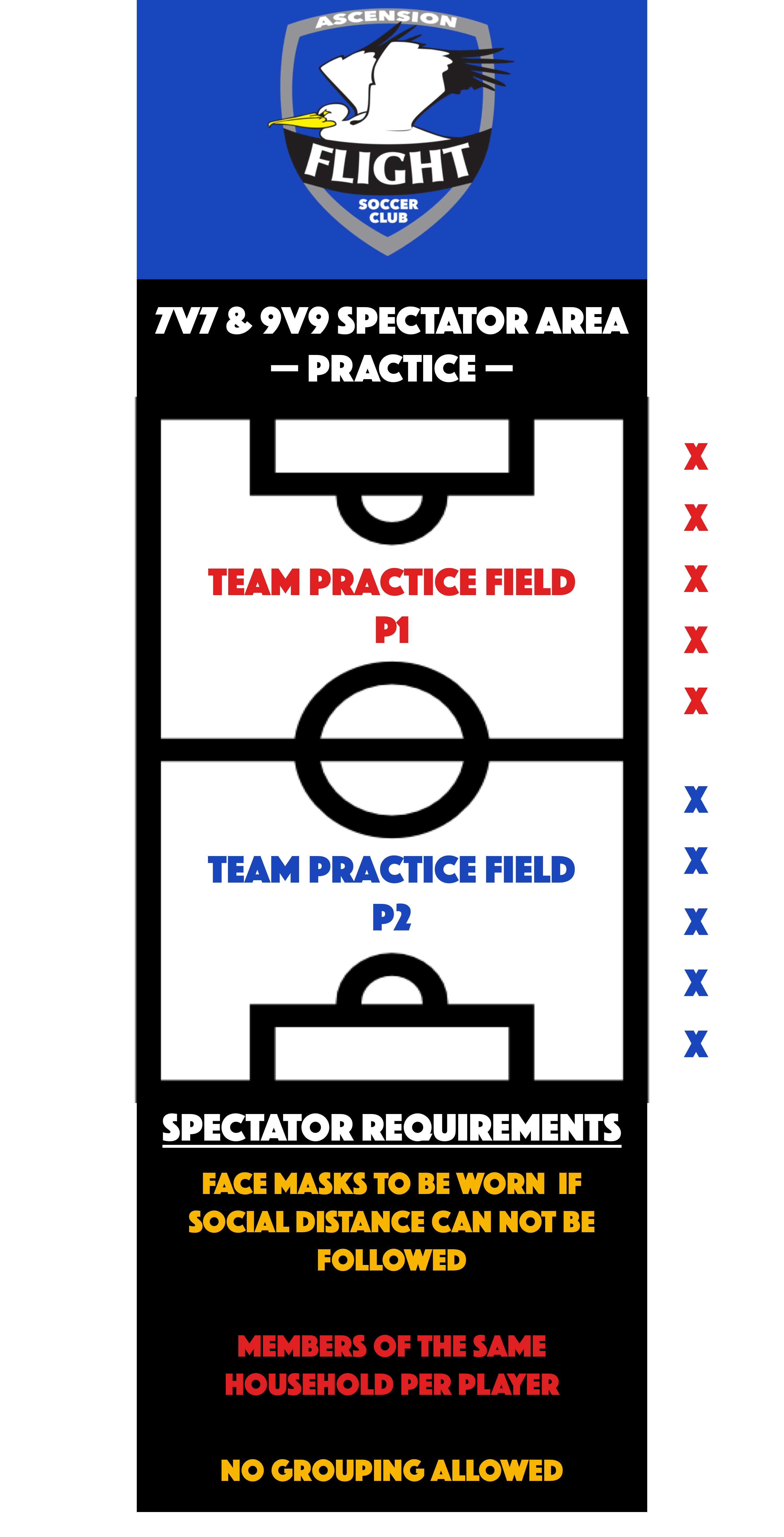 7v7 & 9v9 Spectator Area - Pracitces